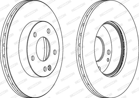 Ferodo DDF1363 - Brake Disc autospares.lv