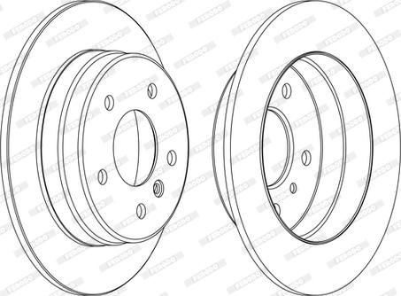 Ferodo DDF1362C-1-D - Brake Disc autospares.lv