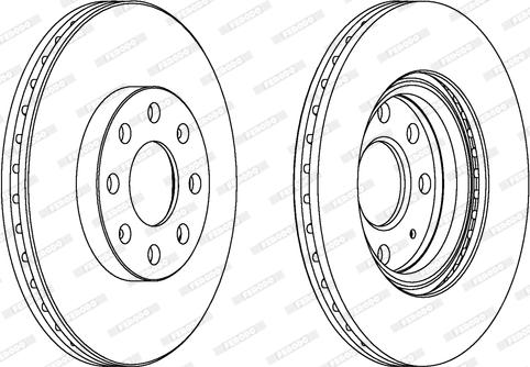 Ferodo DDF1304 - Brake Disc autospares.lv