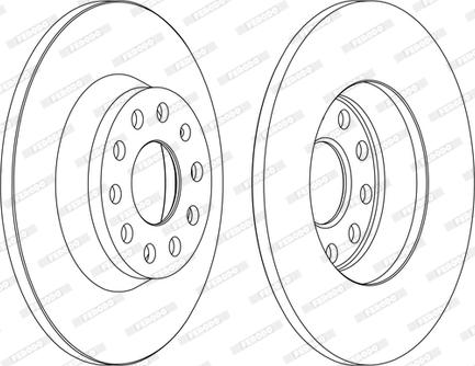 Ferodo DDF1306C-D - Brake Disc autospares.lv