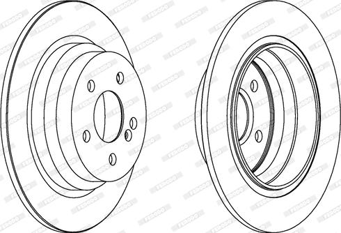 Ferodo DDF1308 - Brake Disc autospares.lv