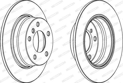 Ferodo DDF1303 - Brake Disc autospares.lv