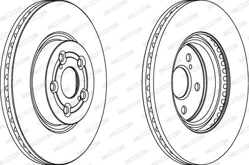 Ferodo DDF1315C - Brake Disc autospares.lv