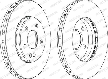 Ferodo DDF1316C-D - Brake Disc autospares.lv