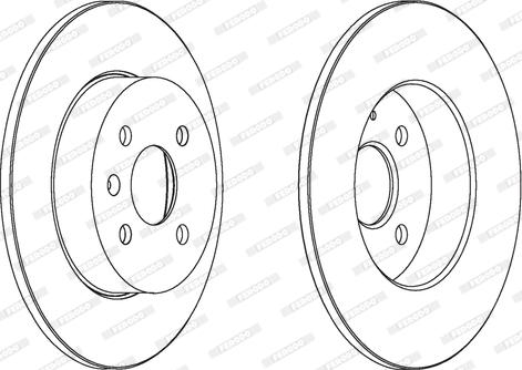 Ferodo DDF1313 - Brake Disc autospares.lv