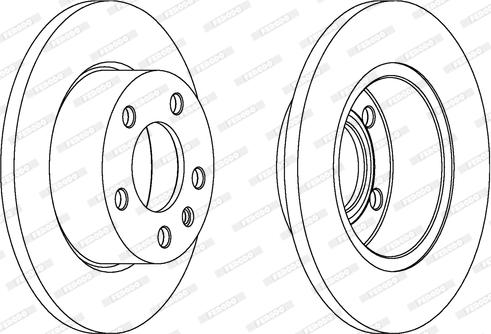 Ferodo DDF131 - Brake Disc autospares.lv