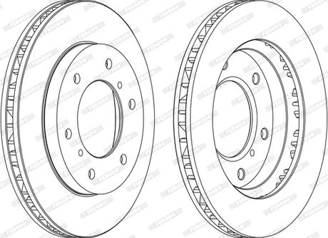 Ferodo DDF1384C-D - Brake Disc autospares.lv