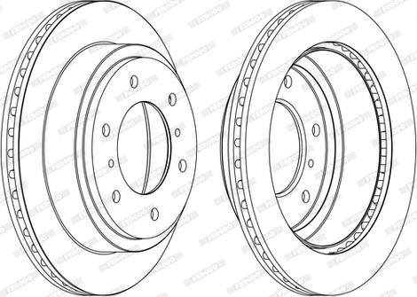 Ferodo DDF1385C-D - Brake Disc autospares.lv