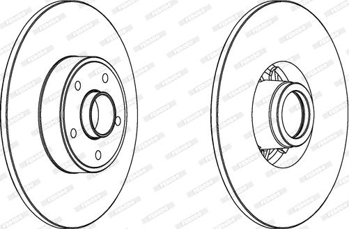 Ferodo DDF1386C-1 - Brake Disc autospares.lv