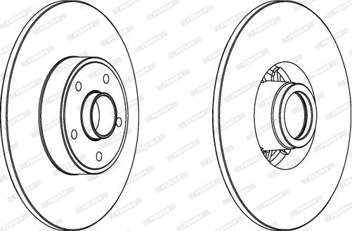 Ferodo DDF1386 - Brake Disc autospares.lv