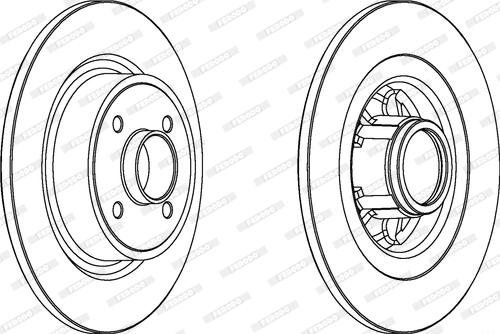 Ferodo DDF138-1 - Brake Disc autospares.lv