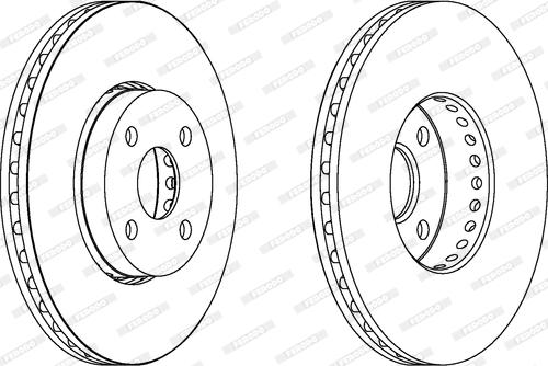 Ferodo DDF1388 - Brake Disc autospares.lv