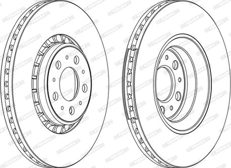 Ferodo DDF1371C-1-D - Brake Disc autospares.lv