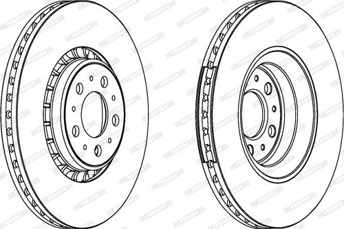 Ferodo DDF1371C - Brake Disc autospares.lv