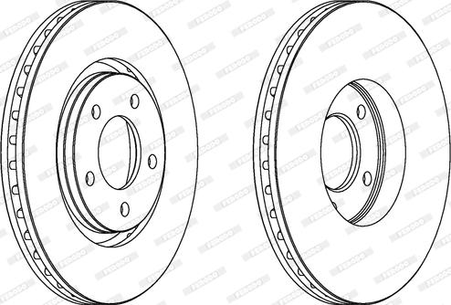 Ferodo DDF1372C - Brake Disc autospares.lv