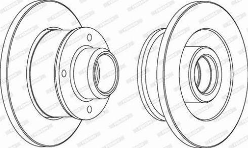 Ferodo DDF137C - Brake Disc autospares.lv