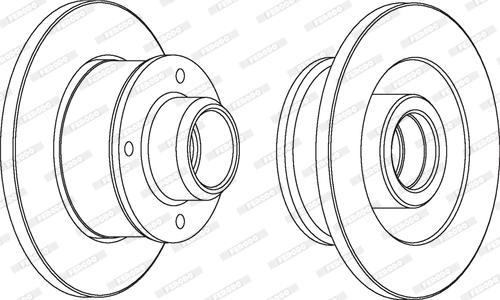 Ferodo DDF137 - Brake Disc autospares.lv