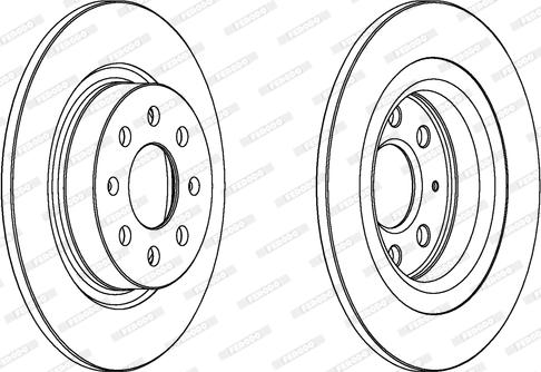 Ferodo DDF1299 - Brake Disc autospares.lv