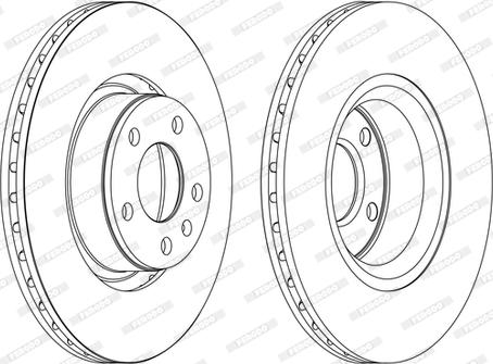 Ferodo DDF1291C-D - Brake Disc autospares.lv