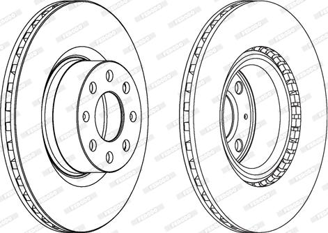 Ferodo DDF1298C - Brake Disc autospares.lv