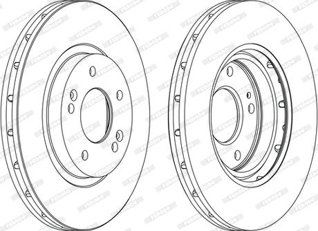 Ferodo DDF1292C-D - Brake Disc autospares.lv