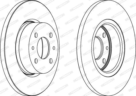 Ferodo DDF129 - Brake Disc autospares.lv