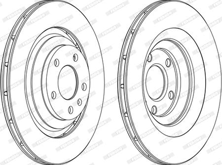 Ferodo DDF1240C-1-D - Brake Disc autospares.lv