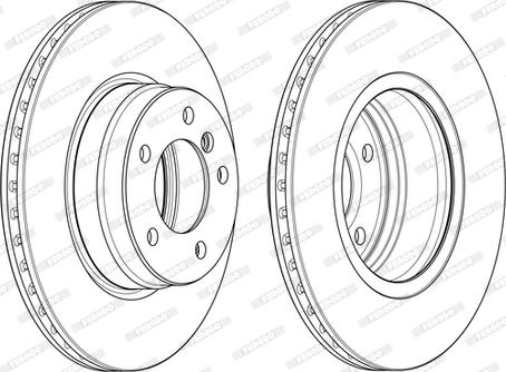 Ferodo DDF1241C-D - Brake Disc autospares.lv