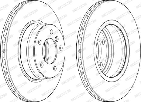 Ferodo DDF124-1 - Brake Disc autospares.lv