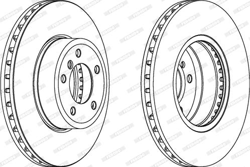 Ferodo DDF1242C - Brake Disc autospares.lv