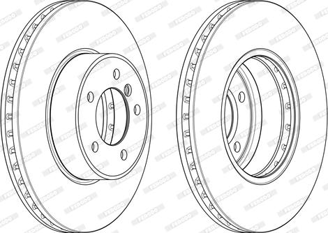 Ferodo DDF1242 - Brake Disc autospares.lv