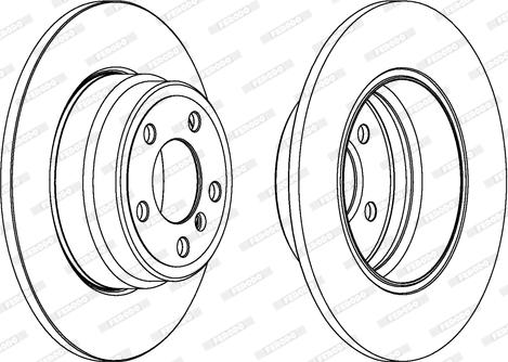 Ferodo DDF1255 - Brake Disc autospares.lv