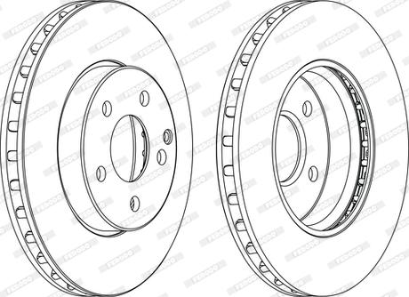 Ferodo DDF1252C-1-D - Brake Disc autospares.lv