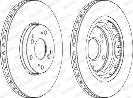 Ferodo DDF1266-D - Brake Disc autospares.lv