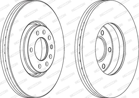 Ferodo DDF1261 - Brake Disc autospares.lv