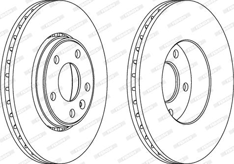 Ferodo DDF1204C - Brake Disc autospares.lv