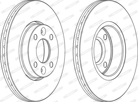 Ferodo DDF1201P-D - Brake Disc autospares.lv