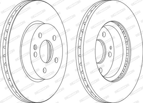 Ferodo DDF1203C-D - Brake Disc autospares.lv