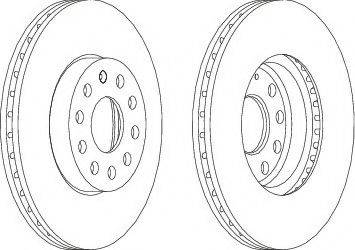 Ferodo DDF1218C-1 - Brake Disc autospares.lv