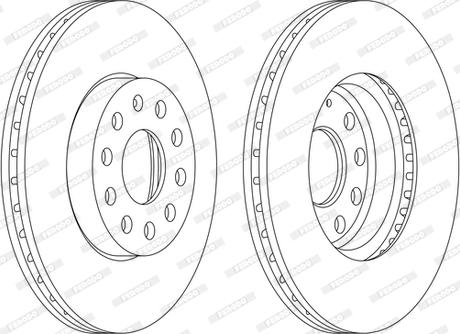 Ferodo DDF1218C-D - Brake Disc autospares.lv