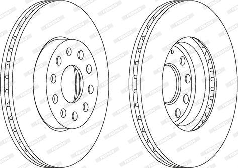 Ferodo DDF1218 - Brake Disc autospares.lv