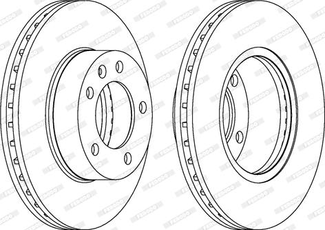 Ferodo DDF1217 - Brake Disc autospares.lv