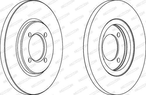 Ferodo DDF121 - Brake Disc autospares.lv