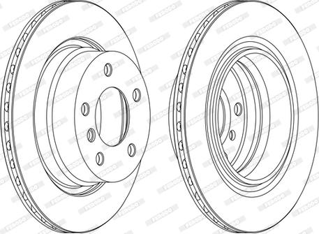 Ferodo DDF1285C - Brake Disc autospares.lv