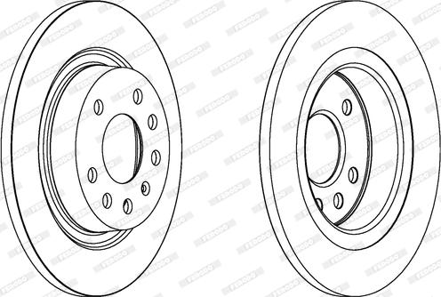 Ferodo DDF1288 - Brake Disc autospares.lv