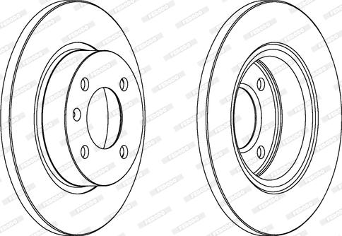 Ferodo DDF1283 - Brake Disc autospares.lv