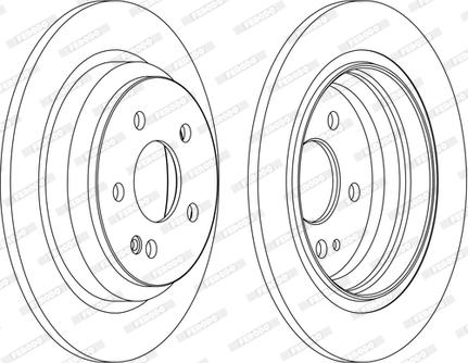 Ferodo DDF1234C-D - Brake Disc autospares.lv