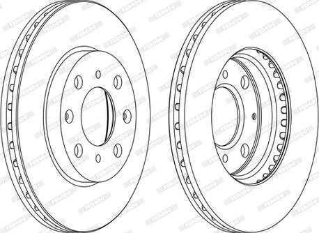 Ferodo DDF1231C-D - Brake Disc autospares.lv