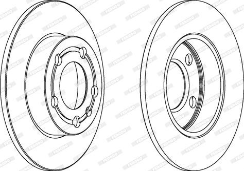 Ferodo DDF1233C - Brake Disc autospares.lv