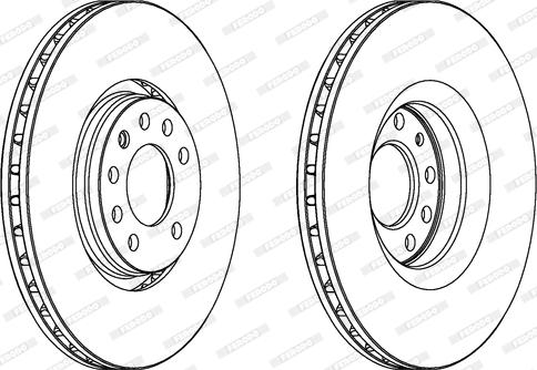 Ferodo DDF1237C-1 - Brake Disc autospares.lv